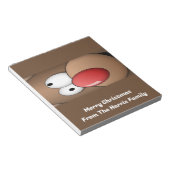 Funny Rendier Christmas Snoep Bar Wrappers Favorie Notitieblok (Schuin)