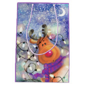 Funny Rendier Kerst Cadeautas (Achterkant)
