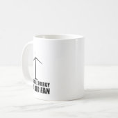 Funny Renewable Energy Environmental Gift Cool Win Koffiemok (Voorkant links)