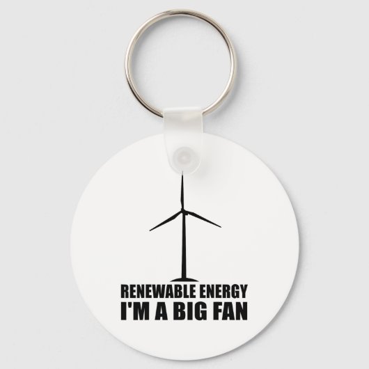 Funny Renewable Energy Environmental Gift Cool Win Sleutelhanger (Voorkant)