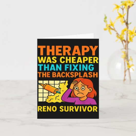 Funny Renovation Remodeling Diy Construction New H Kaart (Gele Bloem)