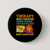 Funny Renovation Remodeling Diy Construction New H Ronde Button 5,7 Cm (Voorkant)