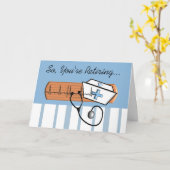 Funny Reolder Nurse Wenskaart Kaart (Gele Bloem)