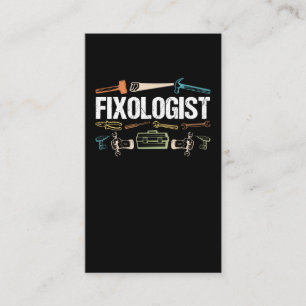 Funny Repairman Carpenter Craftsman Visitekaartje