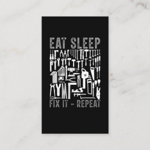 Funny Repairman papa Craftsman Husband Mechanic Visitekaartje