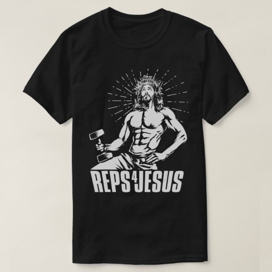 Funny Repo 4 Jesus Weightlift Gym Motivation Gi T-shirt (Design voorkant)