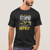 Funny Repo Repossession Recovery Agent Premium T-shirt (Voorkant)