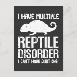 Funny Reptile Disorder Lizard Owner Dierenvriend Briefkaart