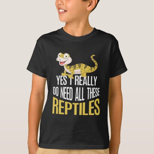 Funny Reptile lover Kinder Cute Animal fan T-shirt (Voorkant)