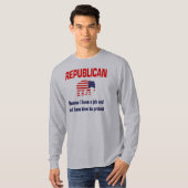 Funny Republican Apparel T-shirt (Voorkant volledig)