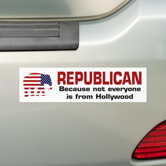 Funny Republican Bumpersticker (Op auto)