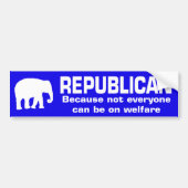 Funny Republican Bumpersticker (Voorkant)