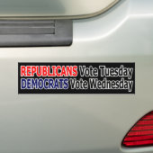 Funny Republican Debat dinsdag Sticker (Op auto)