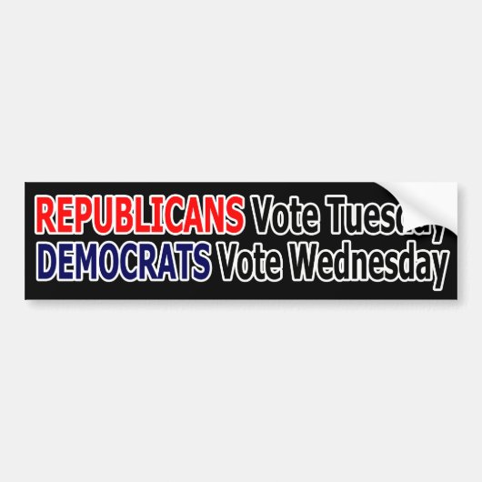 Funny Republican Debat dinsdag Sticker (Voorkant)