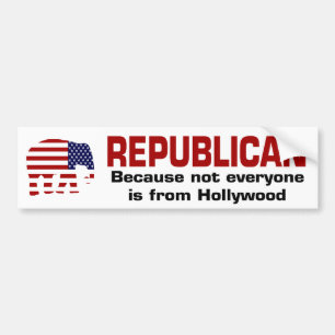 FUNNY REPUBLICAN - Hollywood Bumpersticker