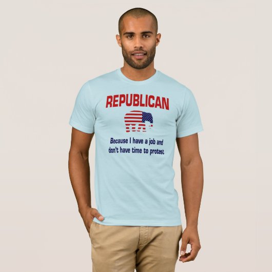 Funny Republican Protest Shirt (Voorkant volledig)