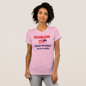 Funny Republican Welfare Shirt (Voorkant volledig)