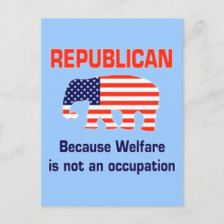 Funny Republican - Welzijn Briefkaart