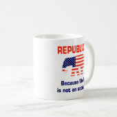 Funny Republican - Welzijn Koffiemok (Voorkant rechts)
