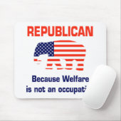 Funny Republican - Welzijn Muismat (Met muis)