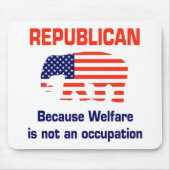 Funny Republican - Welzijn Muismat (Voorkant)