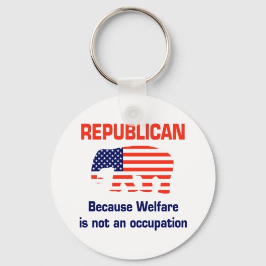 Funny Republican - Welzijn Sleutelhanger (Voorkant)