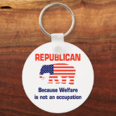 Funny Republican - Welzijn Sleutelhanger (Voorkant)