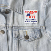Funny Republican - Welzijn Vierkante Button 5,1 Cm (In situ)