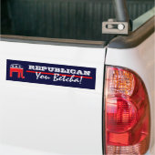 Funny Republikeins partijpatriottisch gezegde Bumpersticker (On Truck)