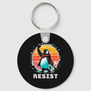 Funny Resist Shirt Weersta Pinguïns Protest Tegen Sleutelhanger