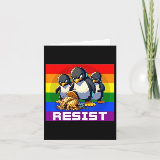 Funny Resist Tariffs Protest Groovy Mannen Vrouwen Kaart (Voorkant)