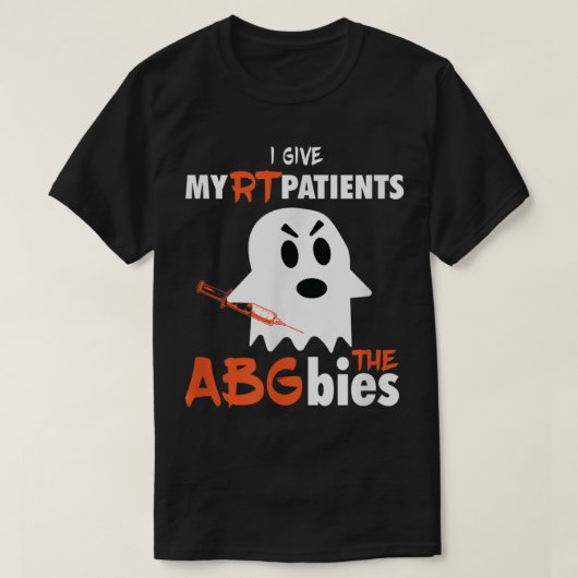 Funny Respiratory Therapist ABGbies Halloween RT G T-shirt (Design voorkant)