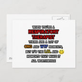 Funny Respiratory Therapist ... OMG WTF LOL Briefkaart (Voorkant / Achterkant)