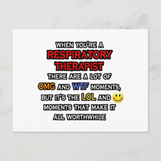 Funny Respiratory Therapist ... OMG WTF LOL Briefkaart