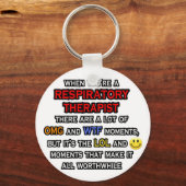 Funny Respiratory Therapist ... OMG WTF LOL Sleutelhanger (Voorkant)