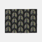 Funny Respiratory Therapist Therapy Lung Happy Fleece Deken (Voorkant (Horizontaal))