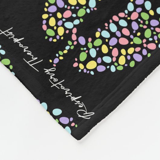 Funny Respiratory Therapist Therapy Lung Happy Fleece Deken (Hoek)