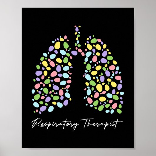Funny Respiratory Therapist Therapy Lung Happy Poster (Voorkant)