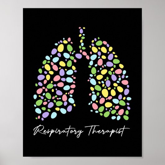 Funny Respiratory Therapist Therapy Lung Happy Poster (Voorkant)