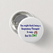 Funny Respiratory Therapy Gifts Ronde Button 3,2 Cm (Voorkant /achterkant)