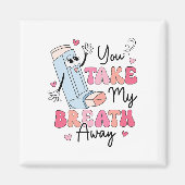 Funny Respiratory Valentijnsdag RT Lung Squad Val Magneet (Voorkant)