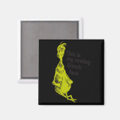 Funny Resting Face Magneet (Voorkant / Achterkant)