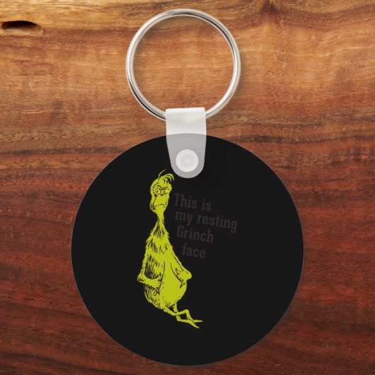 Funny Resting Face Sleutelhanger (Voorkant)