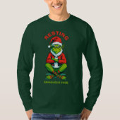 Funny Resting Grinch face Personalized Christmas T-shirt (Voorkant)