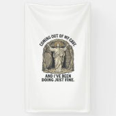 Funny Resurrection Cave Vintage Gravure Shirt De Spandoek (Verticaal)