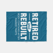 Funny Retired And Rebuilt Bone Hip Knee Surgery  Fleece Deken (Voorkant (Horizontaal))