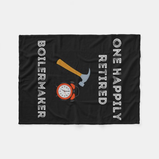 Funny Retired Boilermaker Early Retirement Party C Fleece Deken (Voorkant (Horizontaal))