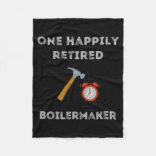 Funny Retired Boilermaker Early Retirement Party C Fleece Deken (Voorkant)