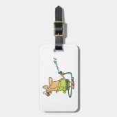 Funny Retired Doctor Gardening Garden Hose Bagagelabel (Voorkant verticaal)