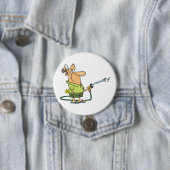 Funny Retired Doctor Gardening Garden Hose Ronde Button 7,6 Cm (In situ)
